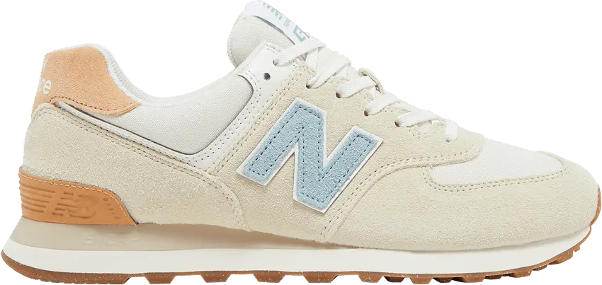  New Balance 574 Beige Light Blue Gum