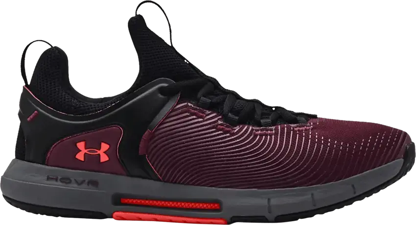  Under Armour HOVR Rise 2 &#039;Dark Maroon Black&#039;