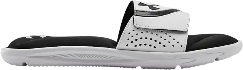  Under Armour Ignite 6 Slide GS &#039;White Black&#039;