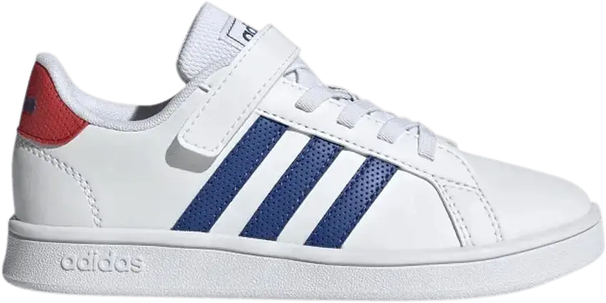  Adidas Grand Court Little Kid &#039;White Royal Blue&#039;