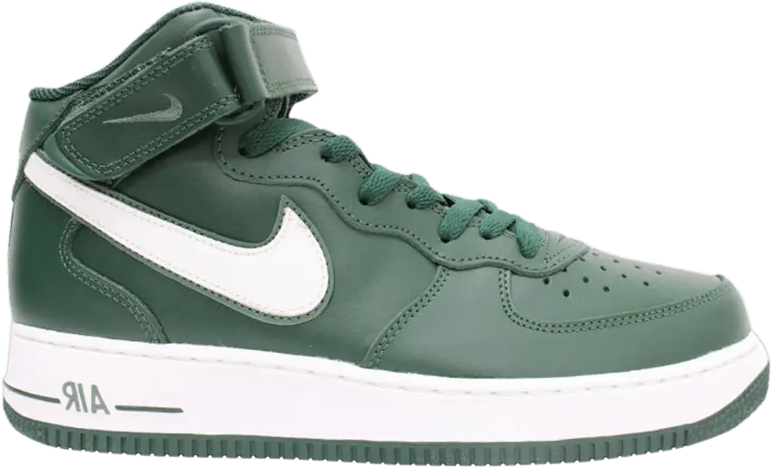  Nike Air Force 1 Mid Black Forest Green