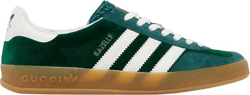  Adidas x Gucci Gazelle &#039;Green Suede&#039;