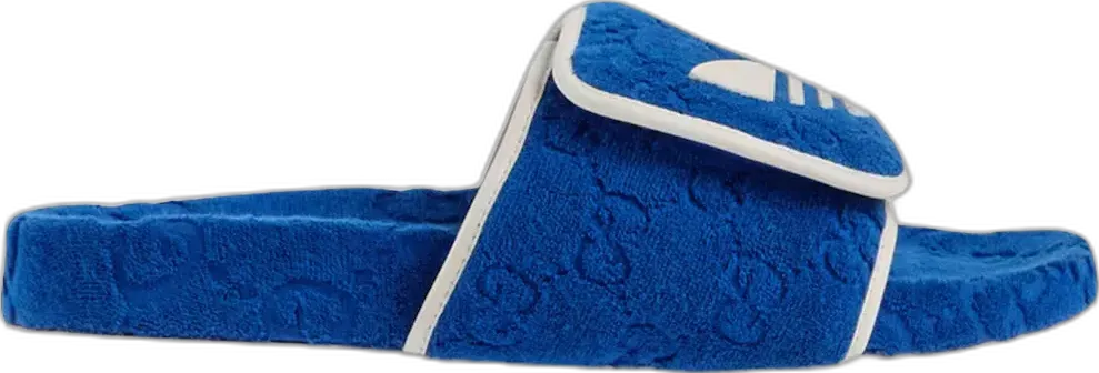  adidas x Gucci GG Platform Sandal Blue