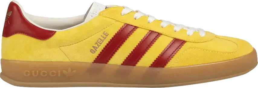  Adidas x Gucci Gazelle &#039;Yellow Velvet&#039;