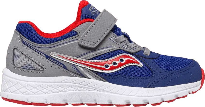 Saucony Cohesion 14 A/C Big Kid &#039;Navy Red&#039;