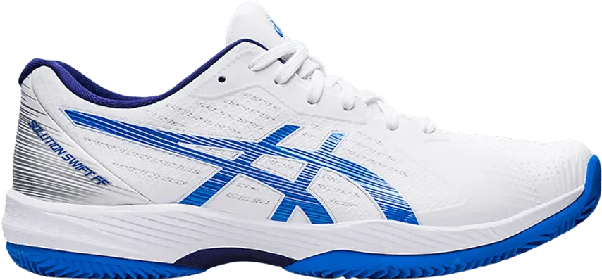  Asics Solution Swift FF Clay &#039;White Electric Blue&#039;
