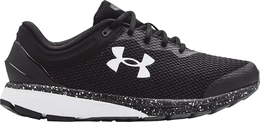  Under Armour Charged Escape 3 4E Wide &#039;Big Logo - Black White&#039;