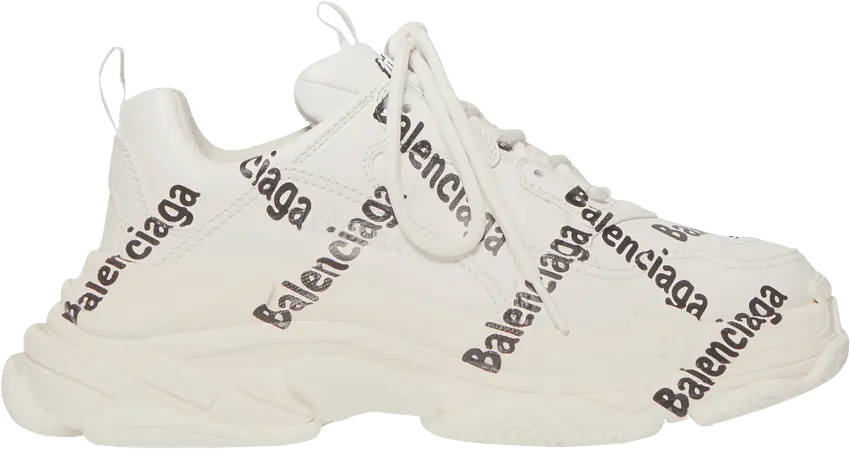  Balenciaga Wmns Triple S &#039;Logotype - White&#039;