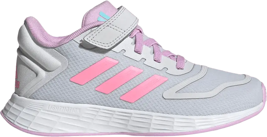  Adidas Duramo 10 Elastic Lace J &#039;Dash Grey Beam Pink&#039;