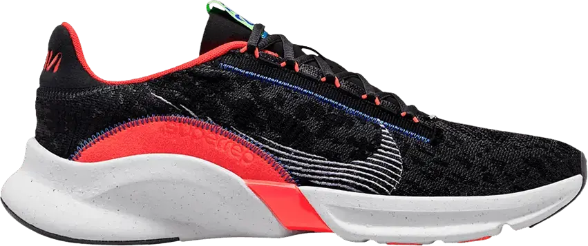  Nike SuperRep Go 3 Next Nature Flyknit &#039;Black Bright Crimson&#039;