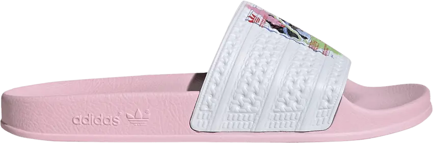  Adidas Adilette Slide &#039;You&#039;re Here For A Reason - Pink&#039;