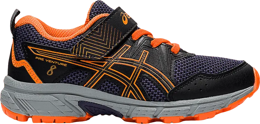  Asics Pre Venture 8 PS &#039;Black Shocking Orange&#039;