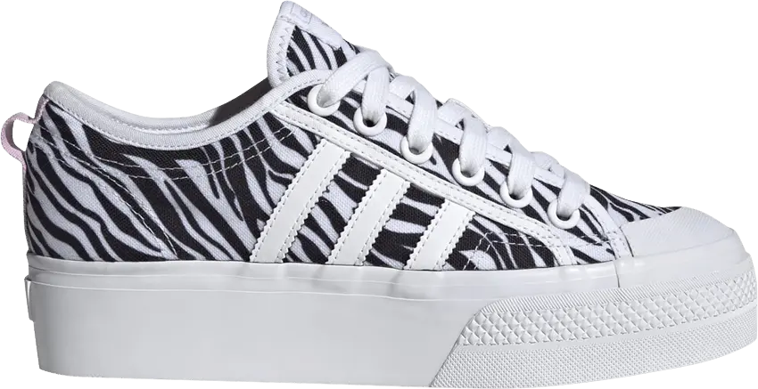  Adidas Wmns Nizza Platform &#039;Zebra&#039;