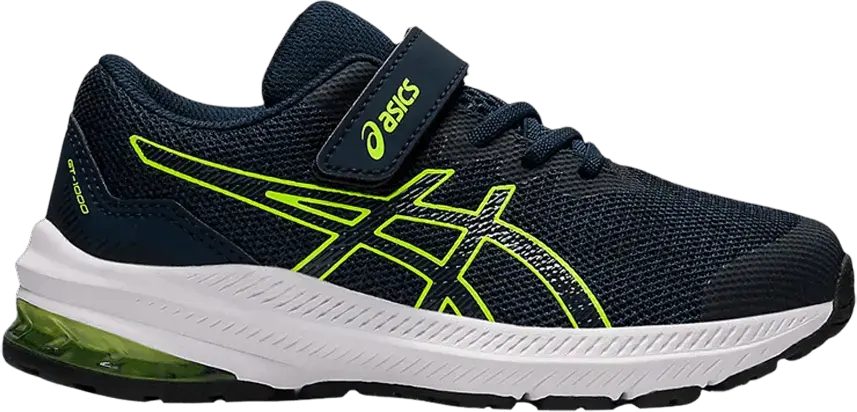  Asics GT 1000 11 PS &#039;French Blue Hazard Green&#039;