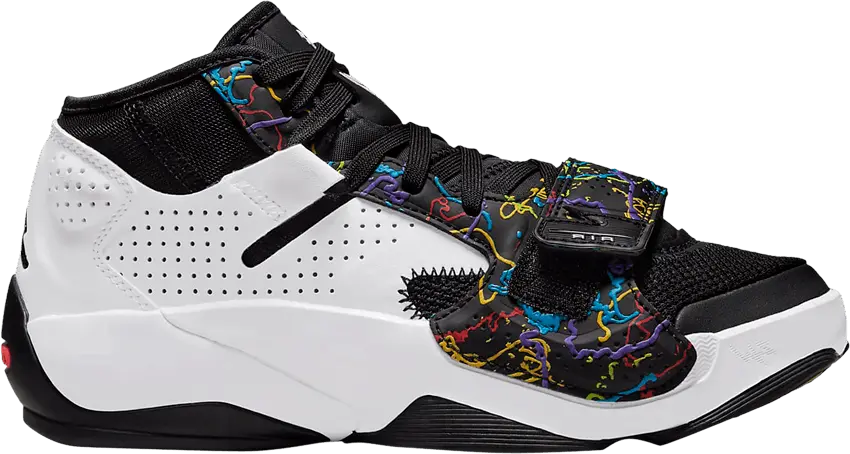  Jordan Zion 2 Noah White Black Multi-Color (GS)