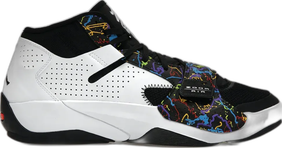  Jordan Zion 2 Noah White Black Multi-Color