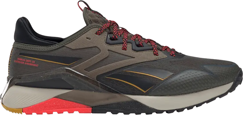  Reebok Nano X2 TR Adventure &#039;Army Green Neon Cherry&#039;