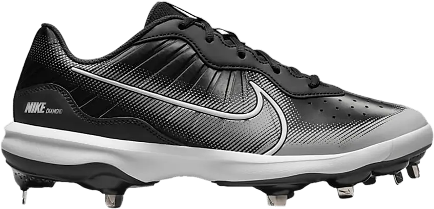  Nike Alpha Huarache Varsity 4 Low &#039;Black Dark Smoke Grey&#039;