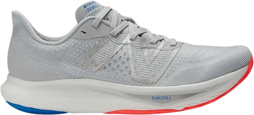  New Balance FuelCell Rebel v3 2E Wide &#039;Light Aluminum&#039;