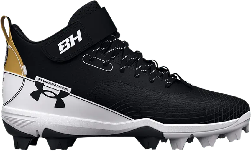  Under Armour Harper 7 Mid RM GS &#039;Black White Gold&#039;