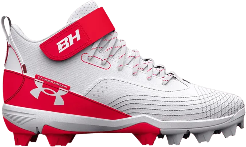  Under Armour Harper 7 Mid RM GS &#039;White Red&#039;