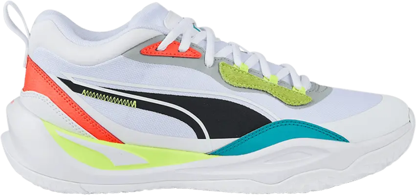Puma Playmaker Pro &#039;White Fiery Coral Lime&#039;