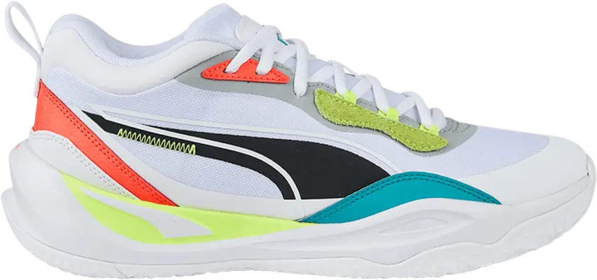  Puma Playmaker Pro &#039;White Fiery Coral Lime&#039;