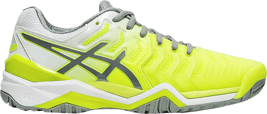  Asics Wmns Gel Resolution 7 &#039;Safety Yellow Stone Grey&#039;