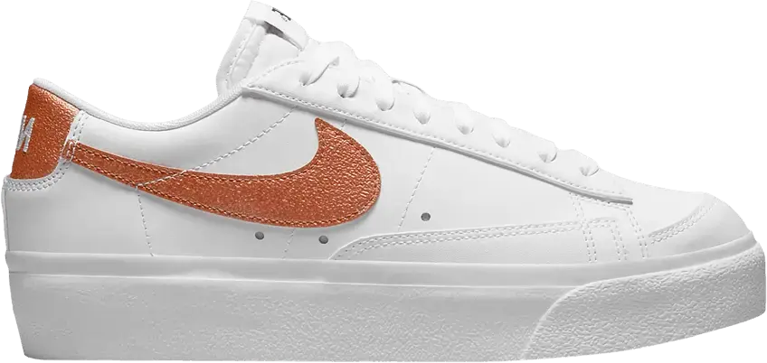  Nike Wmns Blazer Low Platform &#039;White Metallic Copper&#039;