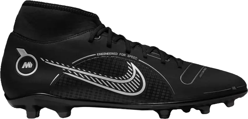  Nike Mercurial Superfly 8 Club MG GS &#039;Black Medium Ash&#039;