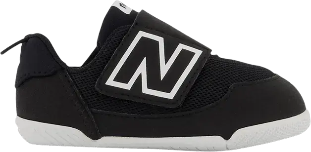  New Balance New-B Hook &amp; Loop Toddler X-Wide &#039;Black White&#039;