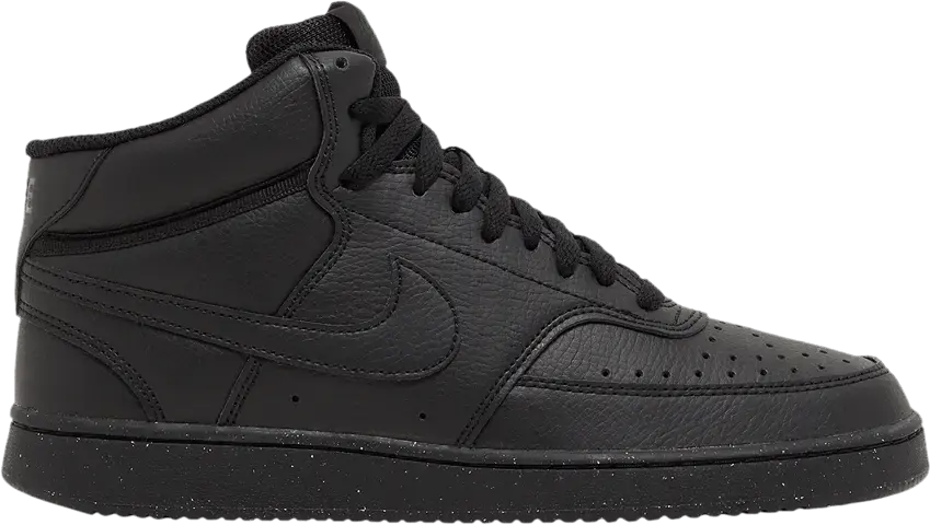  Nike Court Vision Mid Next Nature Triple Black