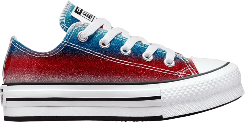  Converse Chuck Taylor All Star EVA Lift Platform Low PS &#039;Glitter Drip&#039;