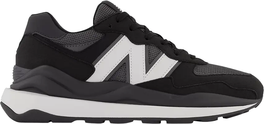  New Balance 57/40 Big Kid Wide &#039;Black White&#039;