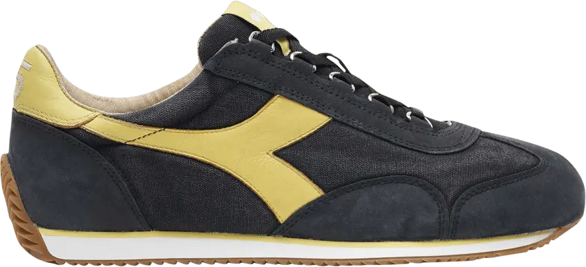 Diadora Equipe H Canvas Stone Wash &#039;Black Phantom Gum&#039;