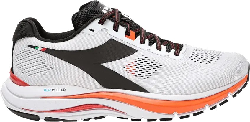  Diadora Mythos Blushield 7 Vortice &#039;White Vermillion Orange&#039;