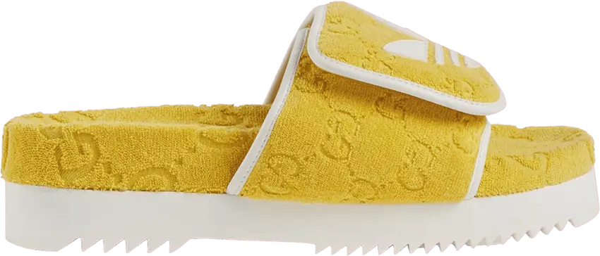  Adidas x Gucci GG Platform Sandal &#039;Yellow Cotton Sponge&#039;