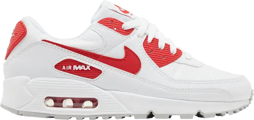  Nike Air Max 90 White University Red