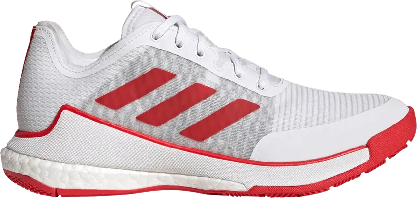  Adidas Wmns Crazyflight &#039;White Vivid Red&#039;