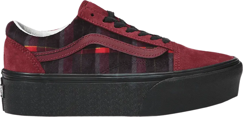  Vans Old Skool Stackform &#039;Velvet Plaid&#039;