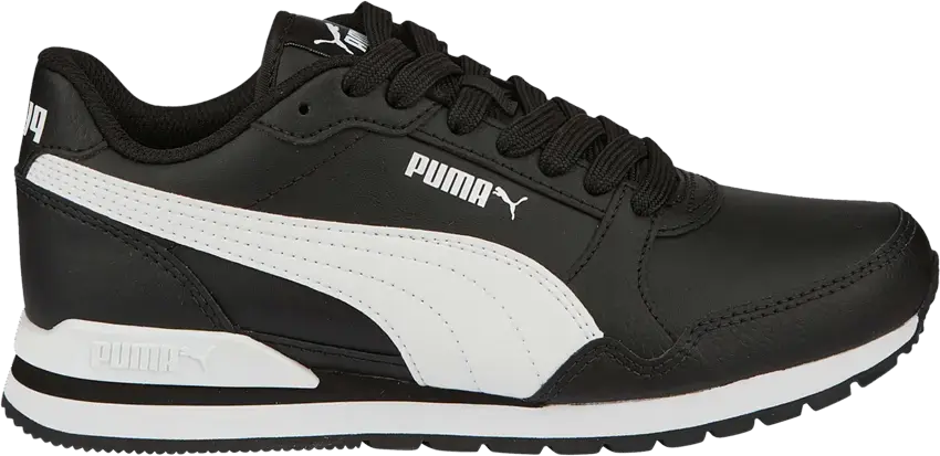  Puma ST Runner v3 Leather Jr &#039;Black White&#039;