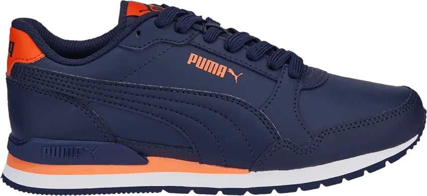  Puma ST Runner v3 Leather Jr &#039;Peacoat Nasturtium&#039;