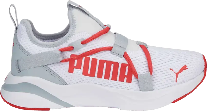  Puma SoftRide Rift Pop Big Kid &#039;White Salmon&#039;