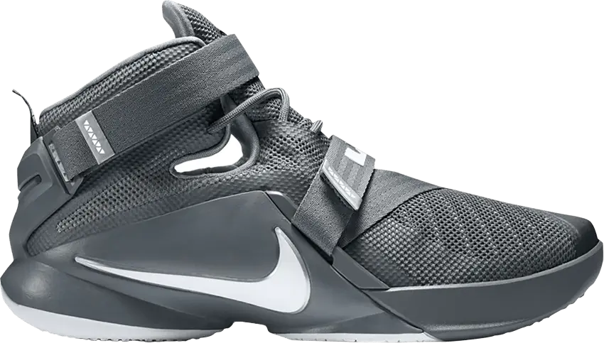  Nike LeBron Soldier 9 Cool Grey White