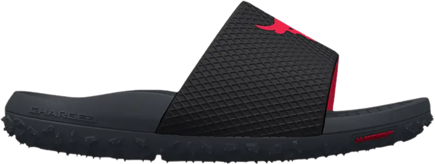 Under Armour Project Rock Slide &#039;Ultimate Black Stealth Grey&#039;