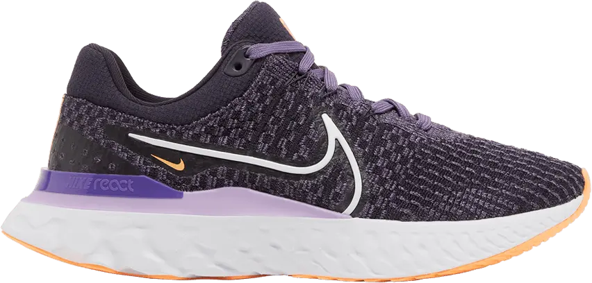  Nike Wmns React Infinity Run Flyknit 3 &#039;Cave Purple Orange&#039;