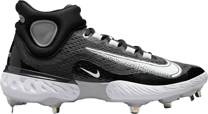  Nike Alpha Huarache Elite 4 Mid &#039;Black Dark Smoke Grey&#039;