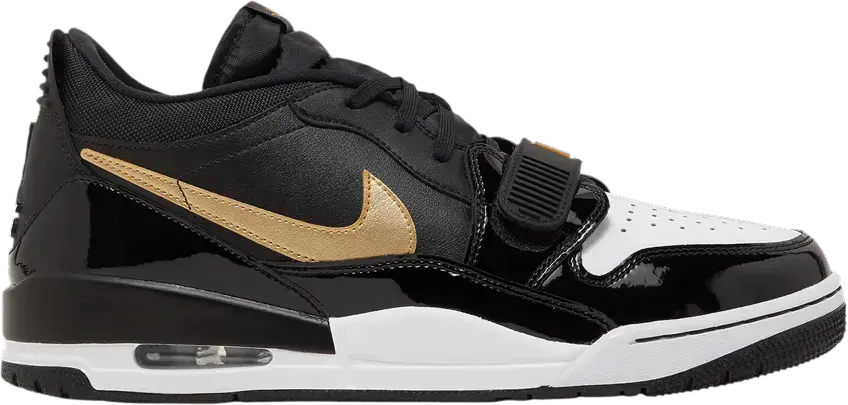  Jordan Legacy 312 Low Black Metallic Gold