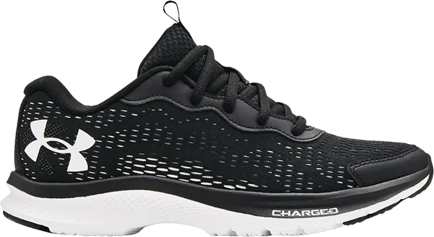  Under Armour Charged Bandit 7 GS &#039;Black White&#039;