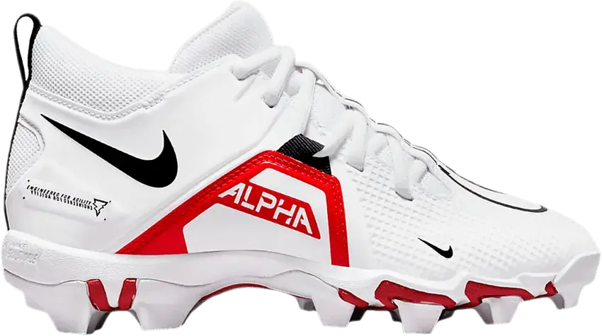  Nike Alpha Menace 3 Shark GS &#039;White University Red&#039;